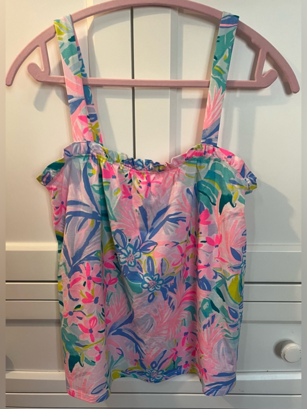 Lilly Pulitzer Jia Top “It Was All A Dream” Size Medium